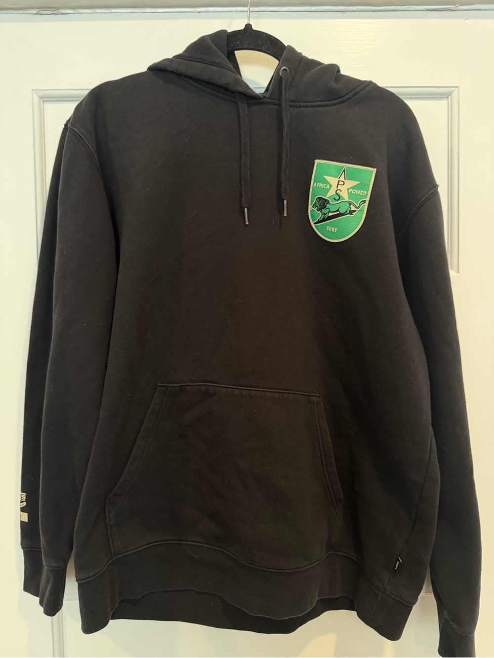 Vans x Mami Wata Black Hoodie with Green Crest Patch